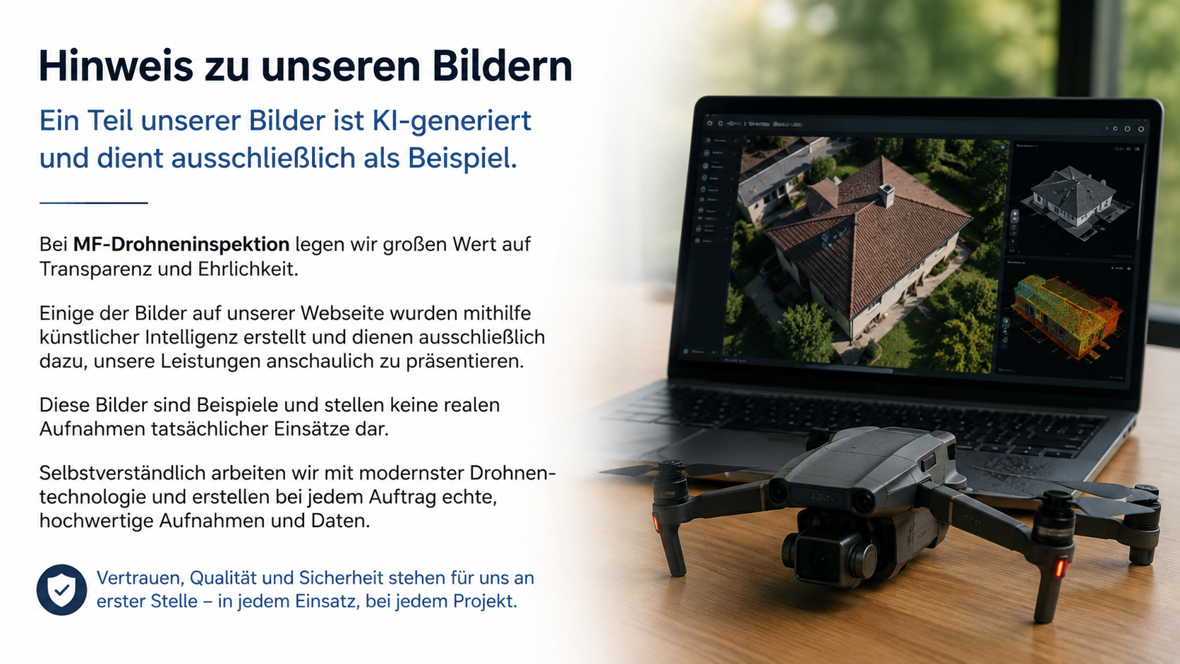 Transparenz bei unseren Bildern